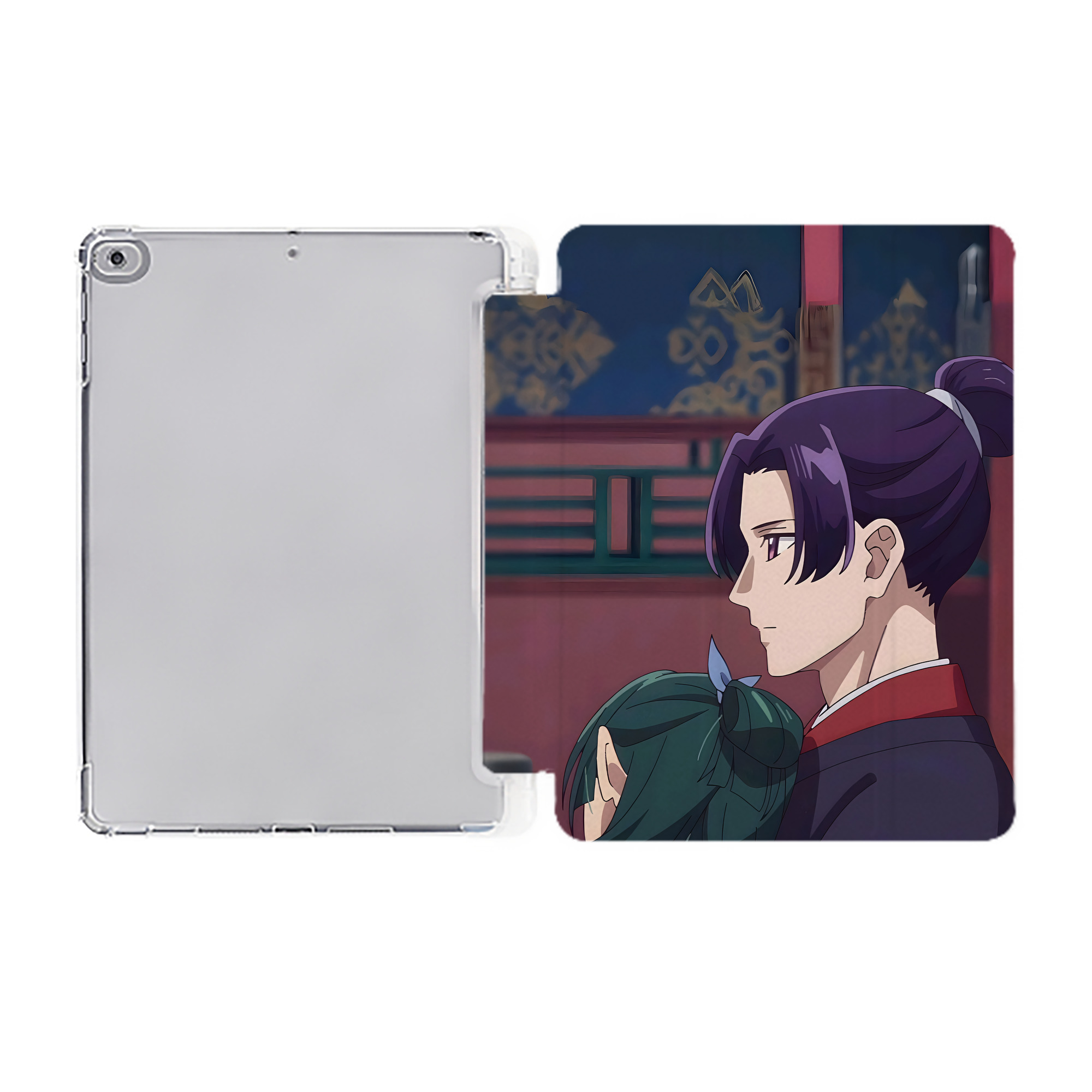 （画像用） 薬屋のひとりごと The Apothecary Diaries IPad ケース ペン収納付き 三つ折りスタンド PUレザー×シリコン 対応機種9.5/10.5/10.9インチ